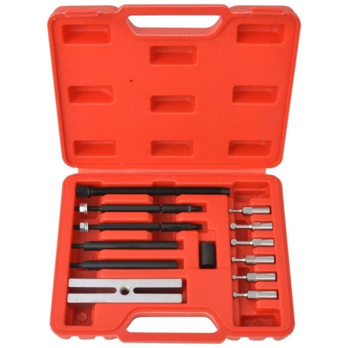 Extracteur de roulements - vidaXL - Kit d'extracteurs de petit insert 16 pièces - Acier - Noir - Durable