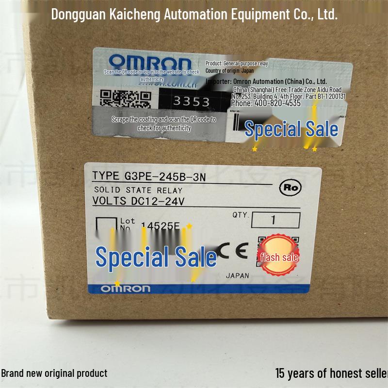 G3PE-235B Solid State Relay, DC12-24V by Omron.
