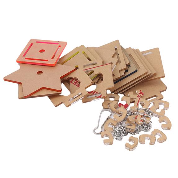 3-layer Parrot Chewing Pendant Transparent Feeding Bird Food Toy Food Feeder Star Grass Pendant Toy