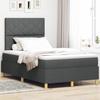 VidaXL Lit Box Spring with Mattress Dark Grey Small Double In Fabric 3339680
