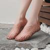 Women's Breathable Closed-Toe Jelly Sandals - Casual Summer Outdoor Flats