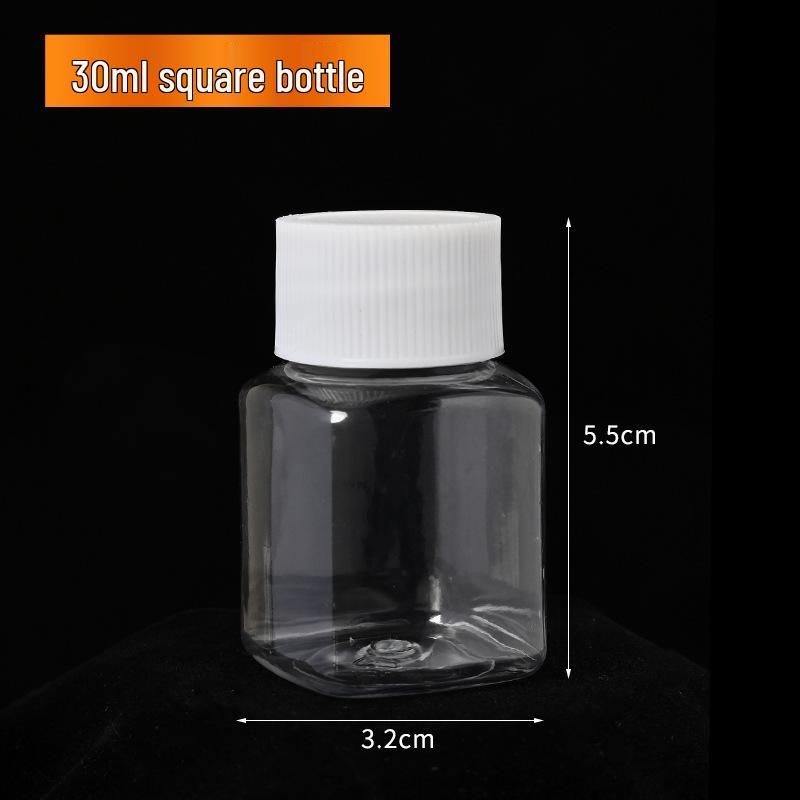 Food Grade PET Polyester Bottle with Tear-off Cap, 100ml/500ml