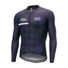 Mens Winter Thermal Cycling Jersey Long Sleeve Fleece Windproof Bike Top Road