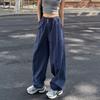 Summer Thin High-Waist Straight-Leg Wide-Leg Quick-Dry Casual Trousers for Women Extra-Long Floor-Length Drape Breathable Pants