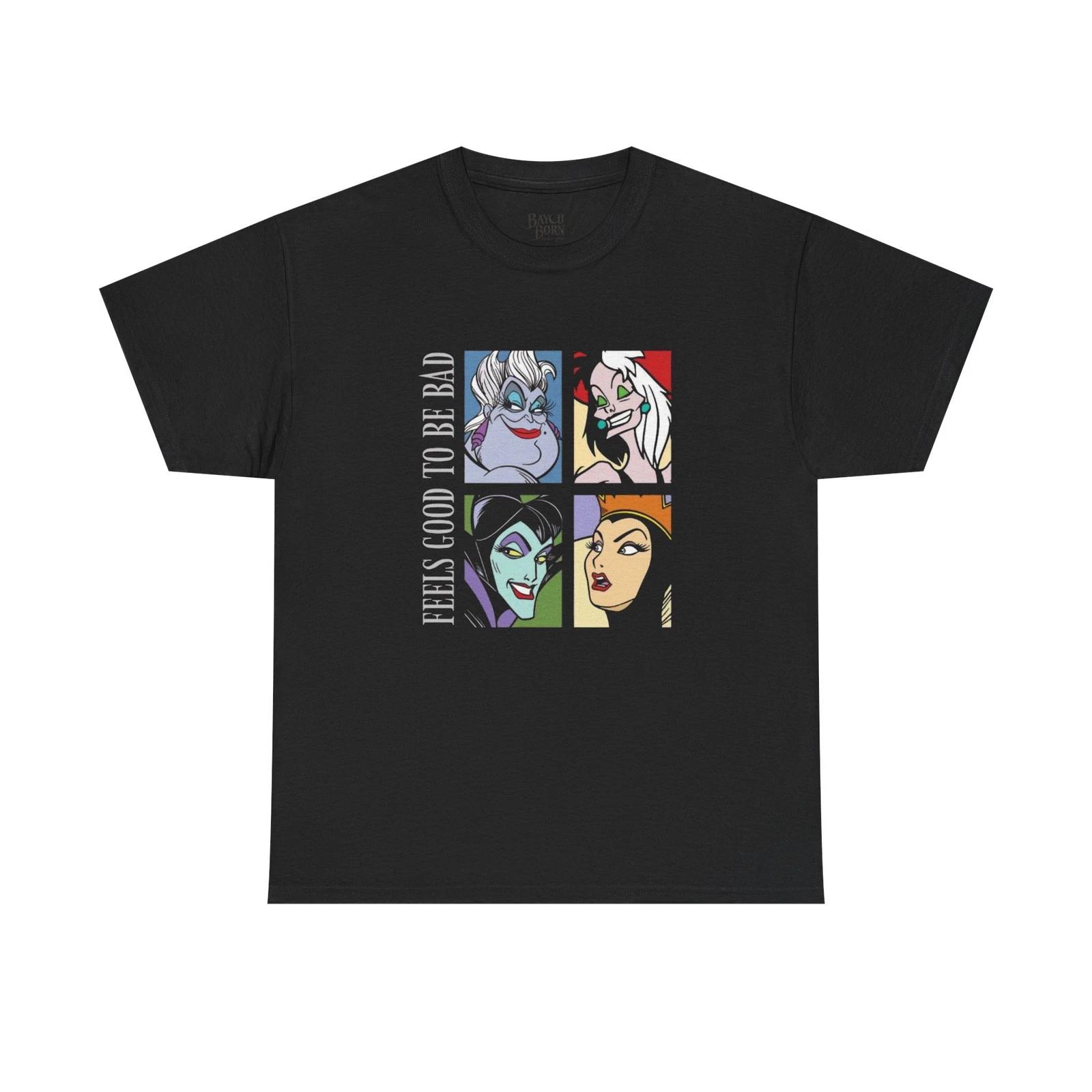 Disney Villains Portraits Tee |  Feels Good to Be Bad  Graphic Shirt XL