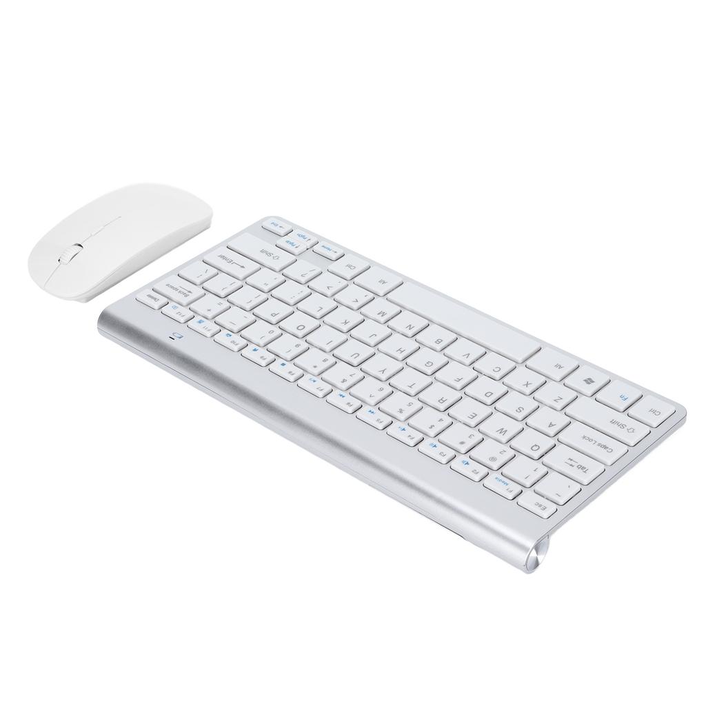 Keyboard Mouse Combo Wireless 2.4G USB Ultraslim Portable Ergonomic Wearproof Keyboard and Mouse for Notebook Computer