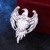 Retro Alloy Animal Eagle Lapel Pins and Brooches for Men College Style Shirt Suit Badge Jewelry School Uniform Accessories