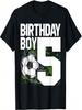 5th Birthday Boy Soccer Fan 5 Years Old T-Shirt
