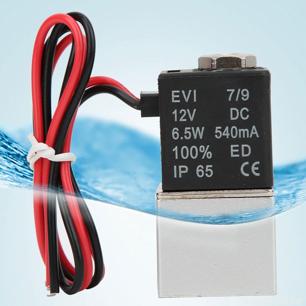 Quick Response Solenoid Valve Water   Oil 2-Position 2-Way Aluminum Alloy Body Valve  12V