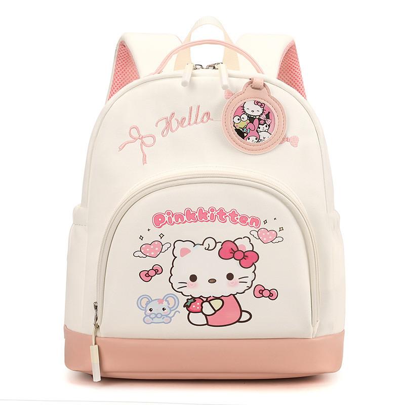 Zaino per Bambina Cartoon Kuromi in Nylon Traspirante per Bambine in Età Scolastica