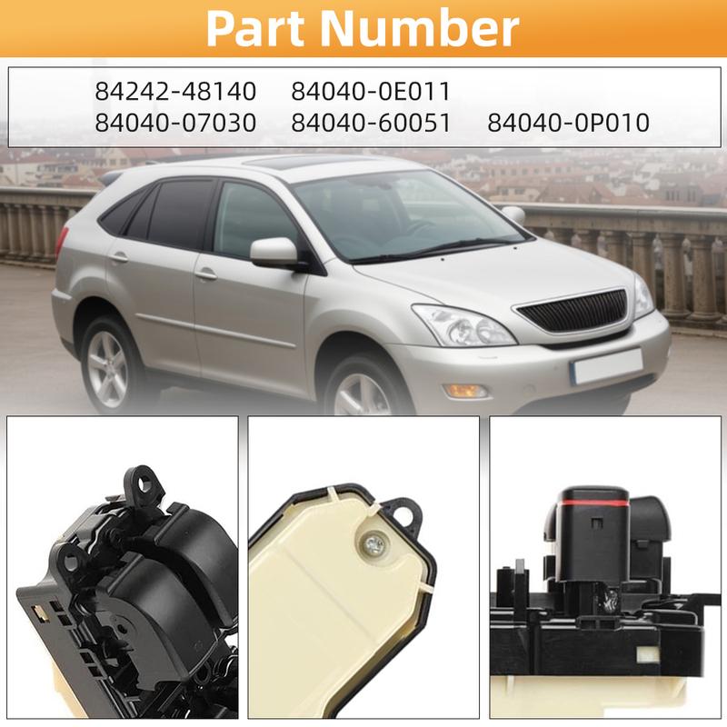 Left Car Electric Master Power Window Switch Button for LEXUS RX300/330/350 RX400H LHD 8404048140 84040-48140 Accessories