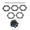 Disco Freno Scooter Elettrico Guarnizioni da 3 mm Bicicletta 6 Fori Rondelle da 2 mm Mozzo da 4 mm Riser Mozzo a Fiore 5/6 mm Rondella Nera per Bicicletta