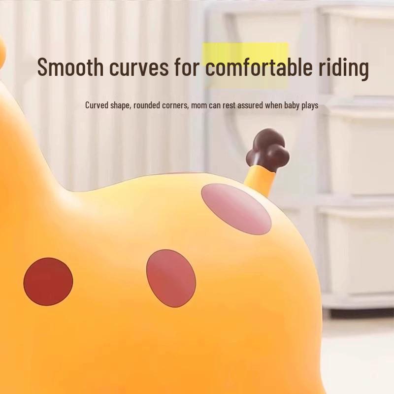Thickened Explosion-Proof Inflatable Ride-On Horse for Infants and Toddlers: Safe Bouncing Toy