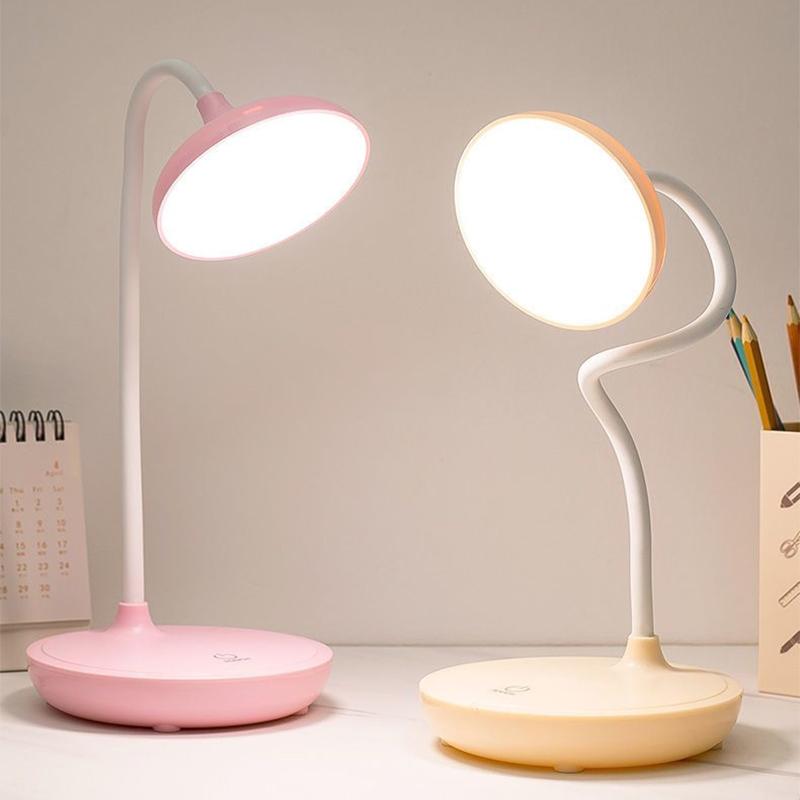 LED Desk Light USB Charging Night Lamp With Three Levels Touch Dimming Reading Study Reading Lighting Bedroom Bedside Desk Lamps