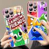 Cartoon R-Rainbow Friends Tempered Glass For Iphone 14 13 12 11 Pro Mini XS MAX 14Plus X XS XR Fundas