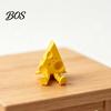 3D Printed Cheese Sculpture Novelty with Movable Joints, Funny Delicate Craftsmanship Figurine Slice Fidget Toy for Stress Relief, Office Desk