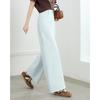 TERRE BLEUE Women's High-Waist Loose Straight-Leg Casual Pants