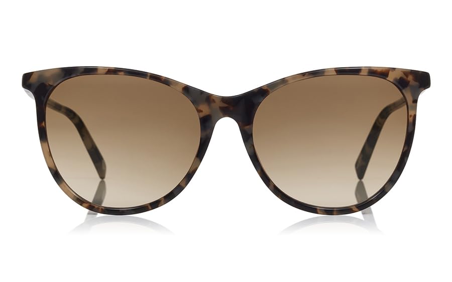 

OWNDAYS Oversized Wellington Sunglasses with UV Brown Simple European Perfect for Driving Women s Protection, Demi-Gray Tortoiseshell, Design, Fit,