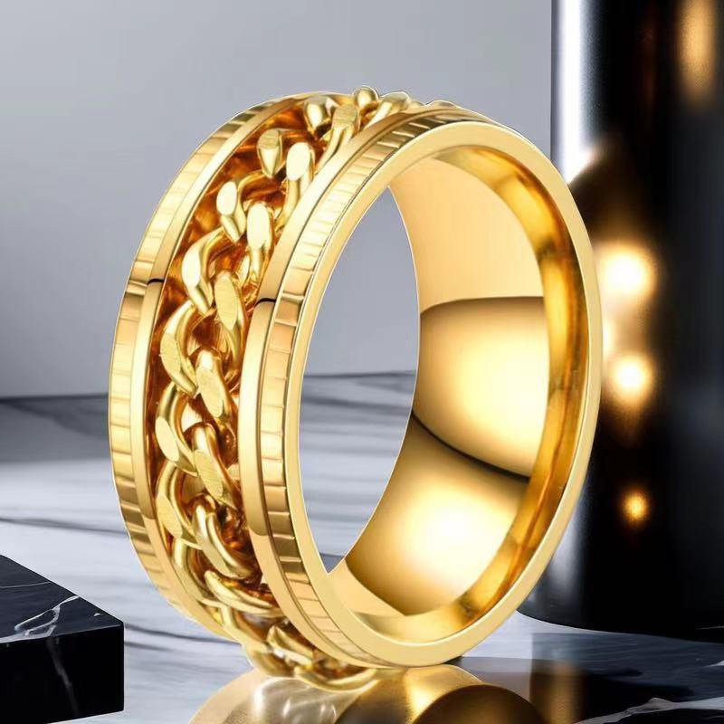 Herren Trendring aus Edelstahl - Langlebiges, nicht verblassendes Titanband