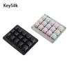 Tastatură Mecanică KeySilk cu 15 Taste Programabile Macro Pad Hot Swap Tri Mod Bluetooth Wireless pentru PC Gaming Sky Cadouri