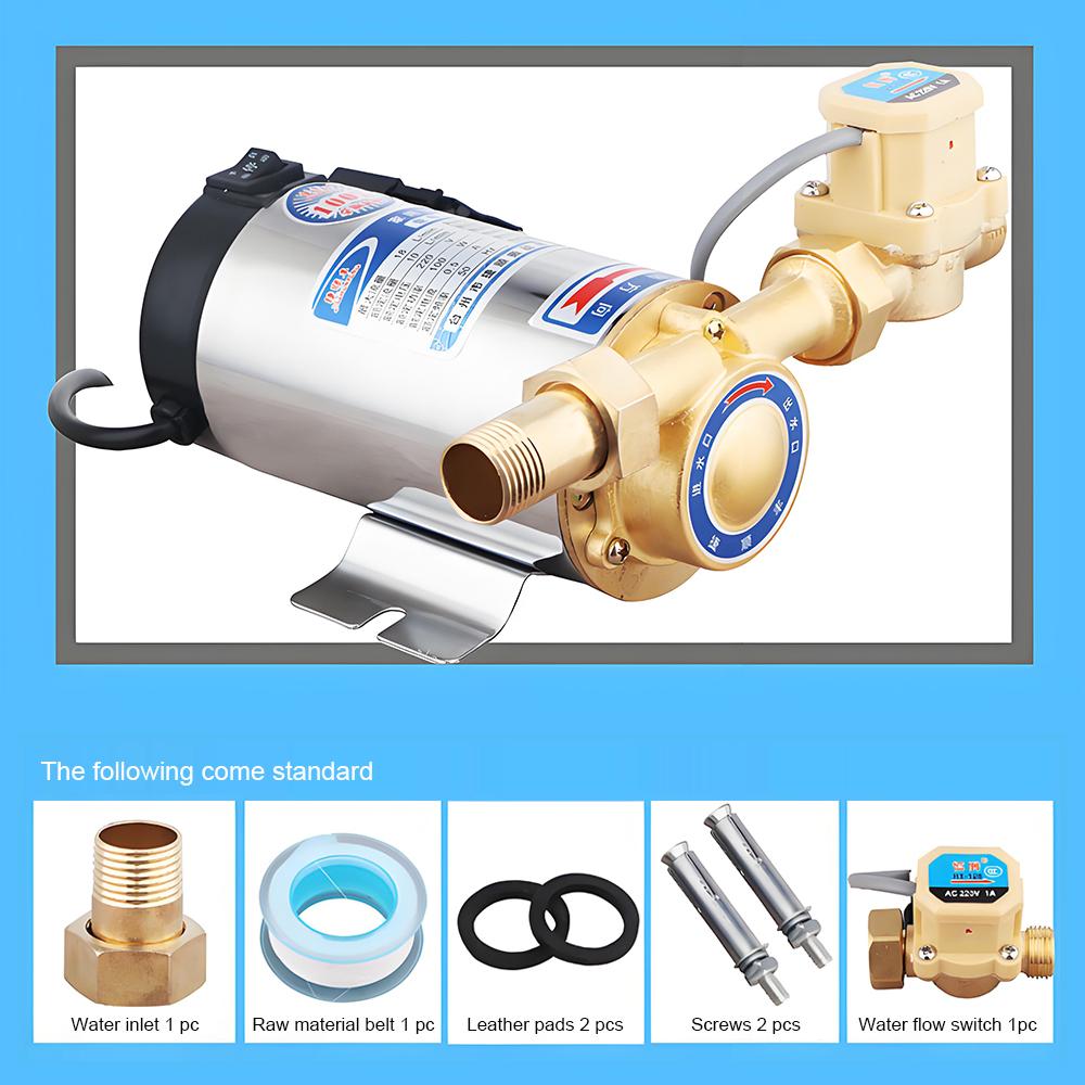 220V Solar Water Heater Home Booster Pump Automatic Piping Pressurized Pump Tap Water Booster Pressurized Water Pump