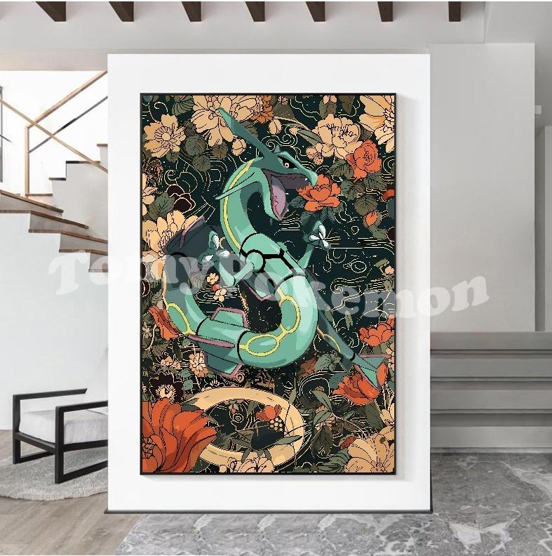 Print On Canvas Charizard Wall Art Home Modern Living Room Friends Gift Decoration Paintings Decorative Aesthetic Poster