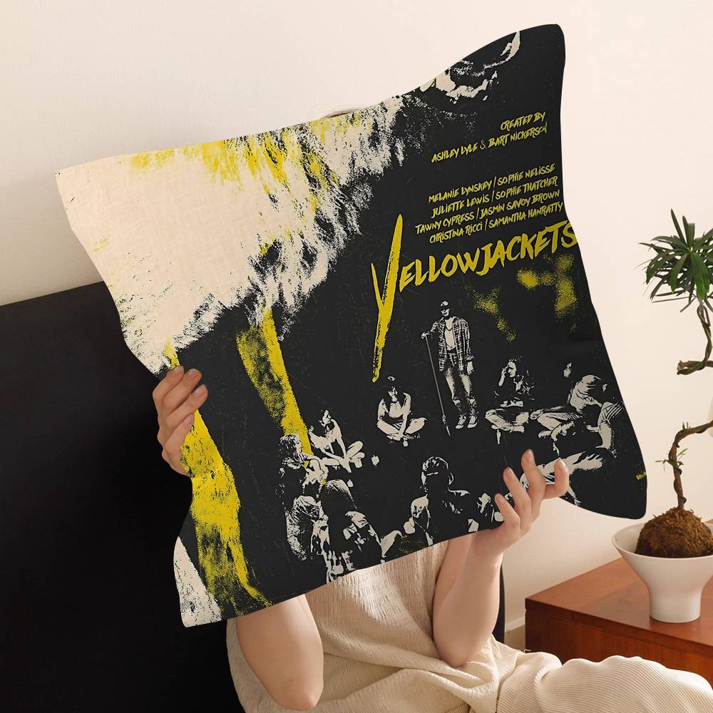Psychological Horror Series Yellowjackets Personalized Picture Text Home Decorative Pillows Household Gifts 45x45cm