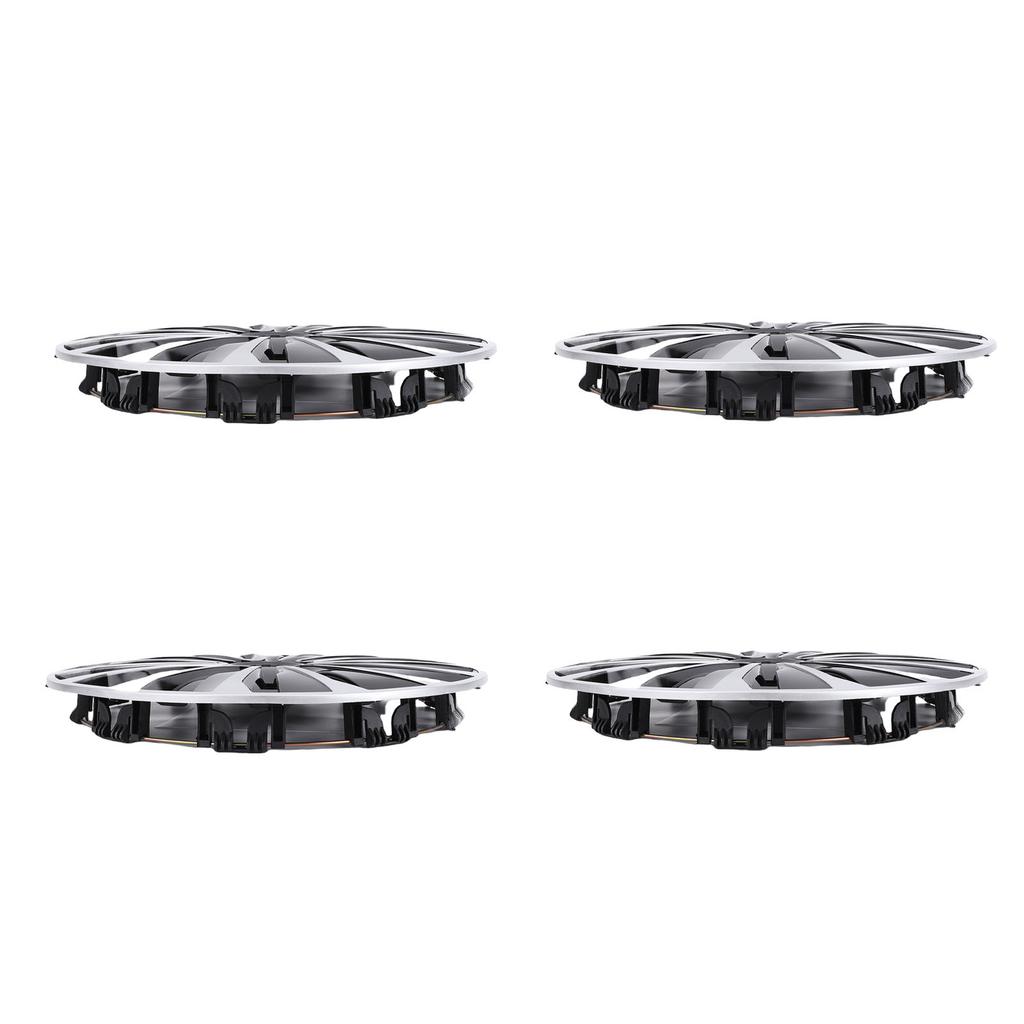 4 szt. 15-calowe Kołpaki Kół Pełne Stylowy Wygląd Dopasowanie do Felgi R15 dla Większości Samochodów Ciężarówek SUV