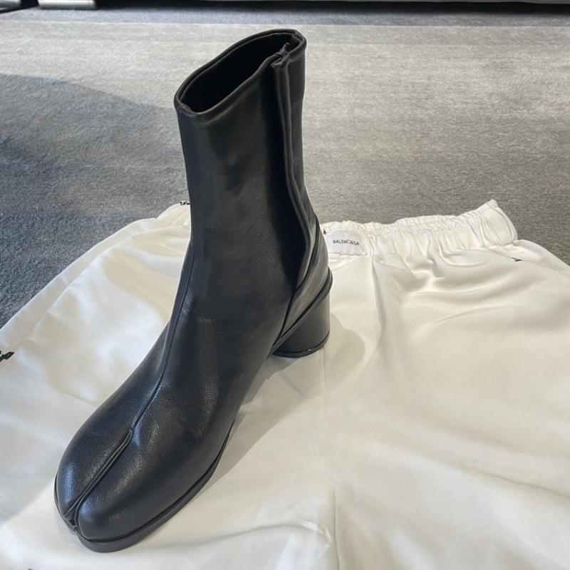 Women's Shoes: Slimming, Thick-heeled Mid-calf Boots, Women's Ankle Boots