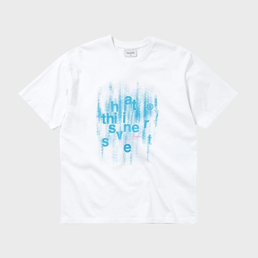 ThIs Is Never That Brushed Paint Tee White S