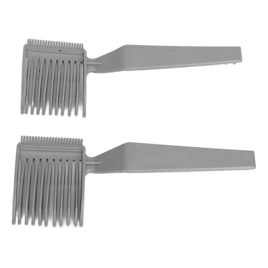 2pcs Professional Curved Positioning Comb Hairdressing Tool Ergonomic Guide Clipper Comb for Barber
