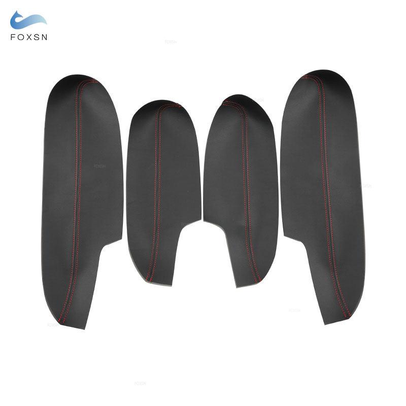 4pcs Soft Leather Armrest Cover For Hyundai Veracruz Car Interior Door Armrest Panel Skin Cover Stickers Trim Accessories