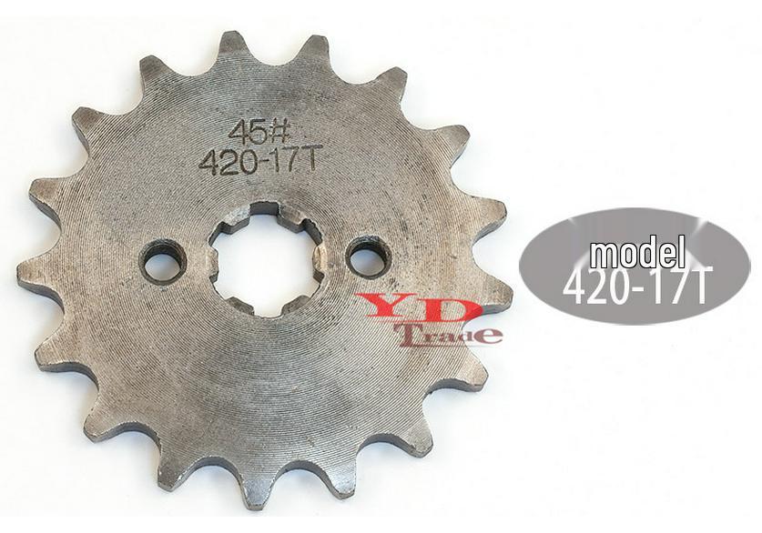 Off-Road Motorcycle ATV Beach Buggy Kart 420 Flywheel with 10-19T Small Sprocket Chain Gear