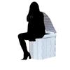 Car Toilet Seat Outdoor Travel Emergency Portable with Cover Car Commode, Foldable PVC Durable Trash Can, Load-Bearing 150kg