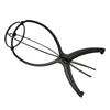 Professional Portable Wig Stand Holder Display Support Folding Dry Wig Bracket for Salon Use Black ABS Material 35H X 12W Cm 1Pc