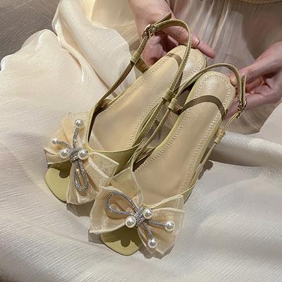 Designer Sandals Women Flats Fashion Bow Slingback Shoes New Trend Summer Fashion Dress Slippers Women Slides Flip -Flops