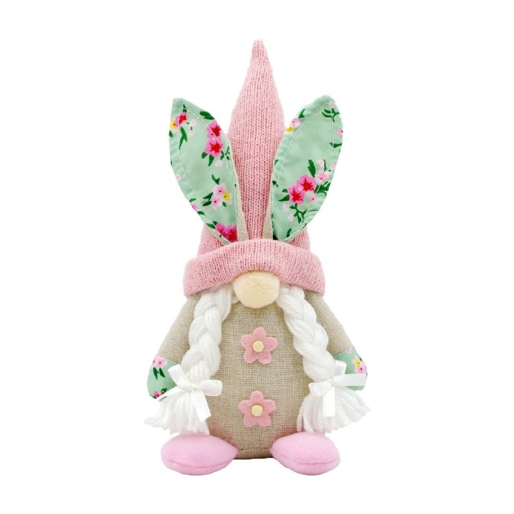 

Seasonal Easters Rabbit Gnomes Plush Dolls Handmade Bunnies Scandinavian Dwarf Elf Decors for Festival Tabletop Setting