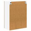 Wall Mounted Glass Cabinet LUCCA Brown Oak 60 x 31 x 80 cm Particleboard