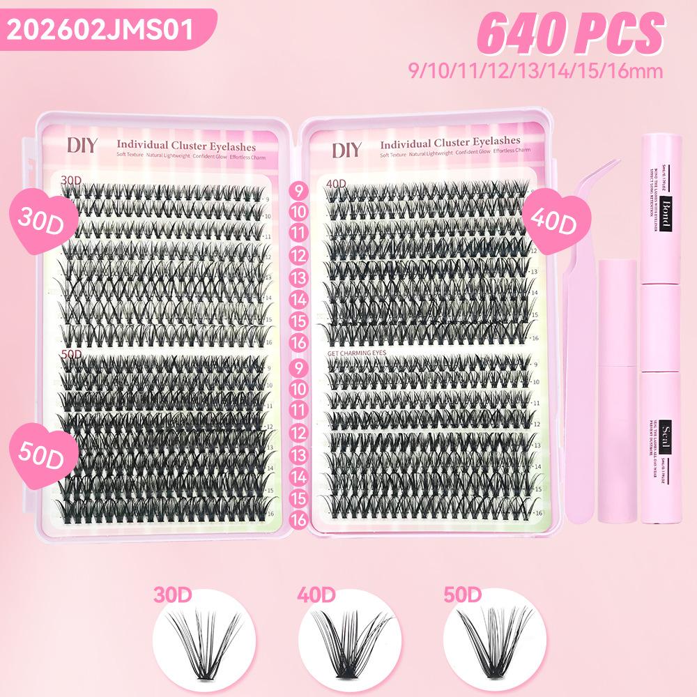 False Eyelashes False Eyelashes 30D40D False Eyelashes 240 Tufts False Eyelashes Book