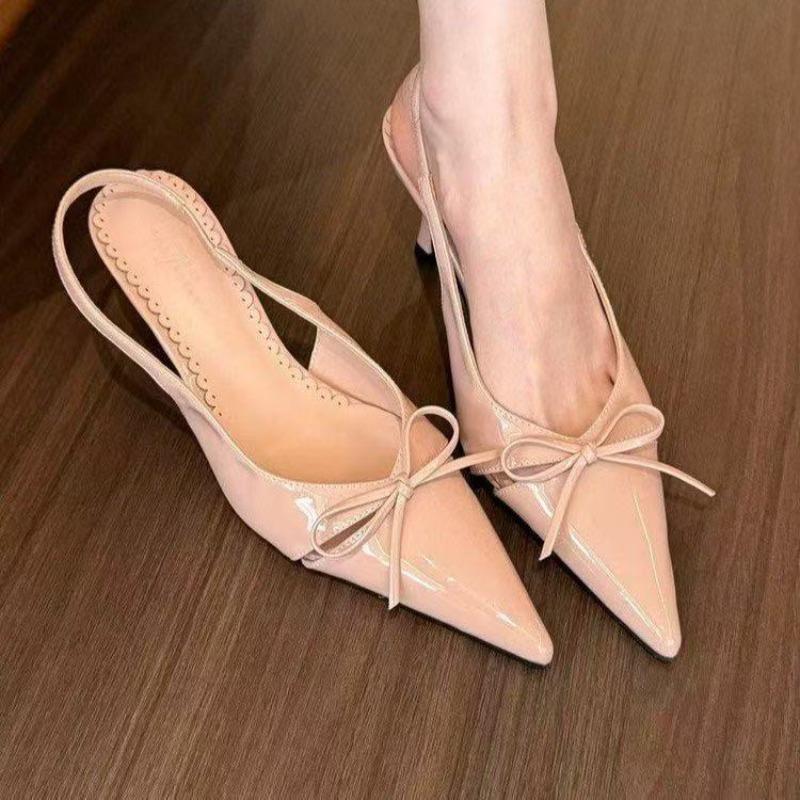 Fashion New Summer Women Sandals Fashionable Pointed Toe Butterfly-knot Shoes Ladies Elegant High Heels Party Club Sandals Zapatos Mujer