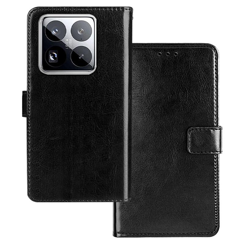 

IDEWEI For Xiaomi 15 Pro Case Card Slots Holder Leather Phone Cover Crazy Horse Texture D