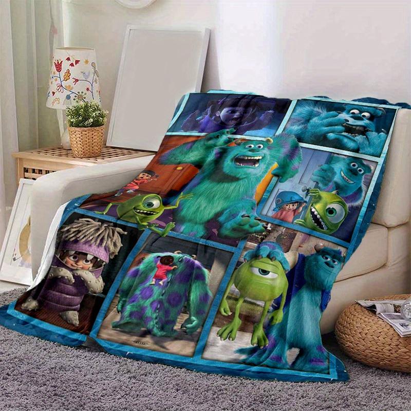 1pc. Cartoon Monsters Inc. Blanket for Home Decor, Seasonal Universal Throw Blanket, Soft Flannel Throw Blanket, Living Room, Travel, Campin 100x150cm