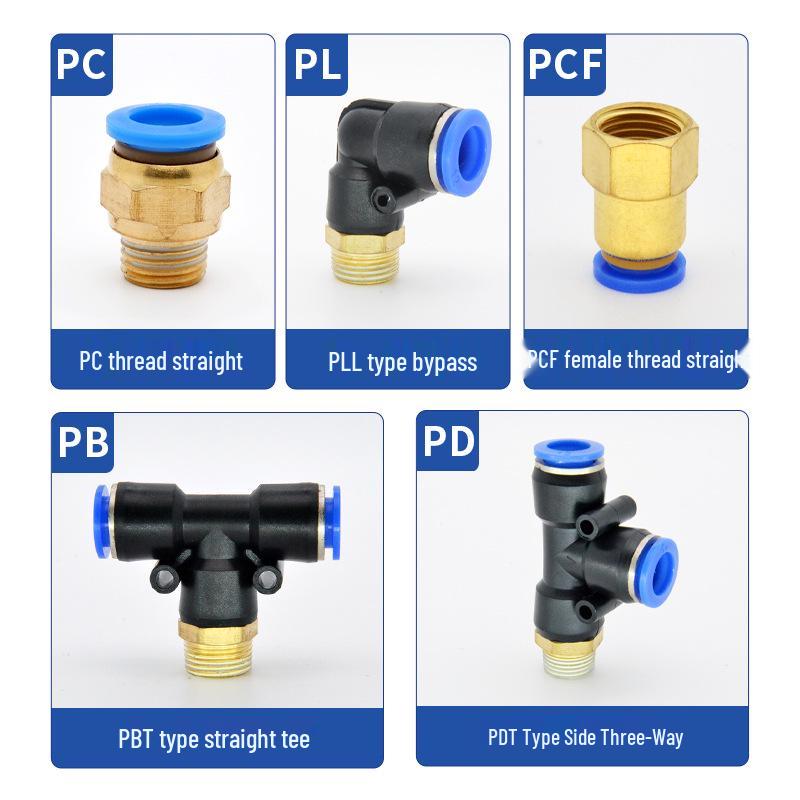 Copper Corrosion-Resistant Pneumatic Quick Connector Fitting for Air Compressors