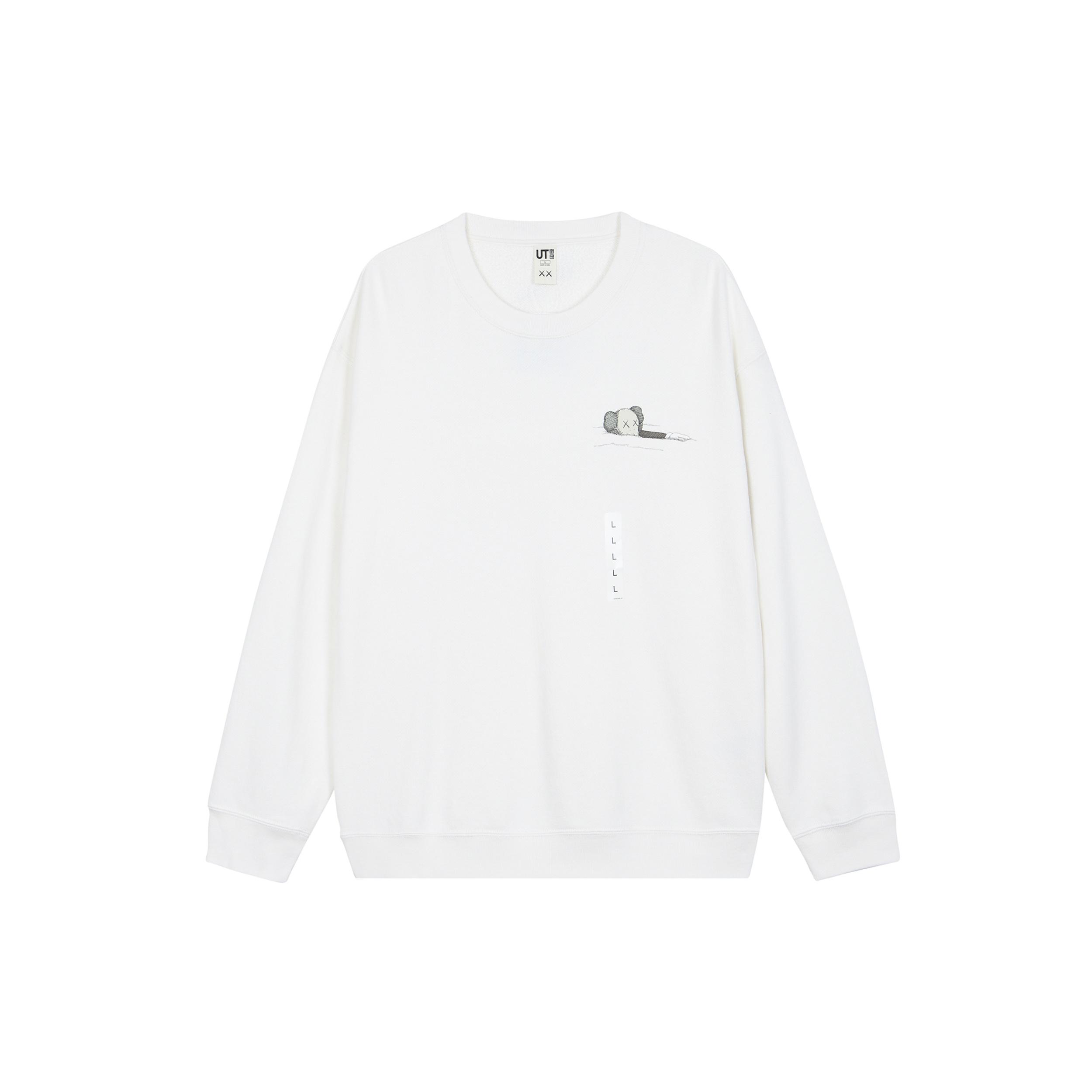 UNIQLO x KAWS Graphic Sweatshirt Beige Men s 467395-01 L