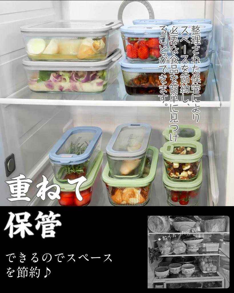 BOROHOUSE Heat-Resistant Glass Container Set (4 Pieces): 1370ml, 560ml, 240ml X 2. Temperature Range: -20℃ To 510℃ (rapid Cooling/heating Up To 120℃).