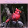 Red Bird Resin Handicraft Decoration Suitable For Wedding And Gift Christmas