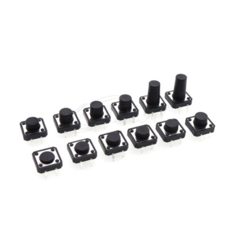 Vertical Micro Tactile Switch: Multiple Sizes 12*12*4.3-12MM