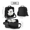 Japanese Spitz Dog Insulated Lunch Bag for Work School Pet Puppy Waterproof Cooler Thermal Bento Box Women Kids