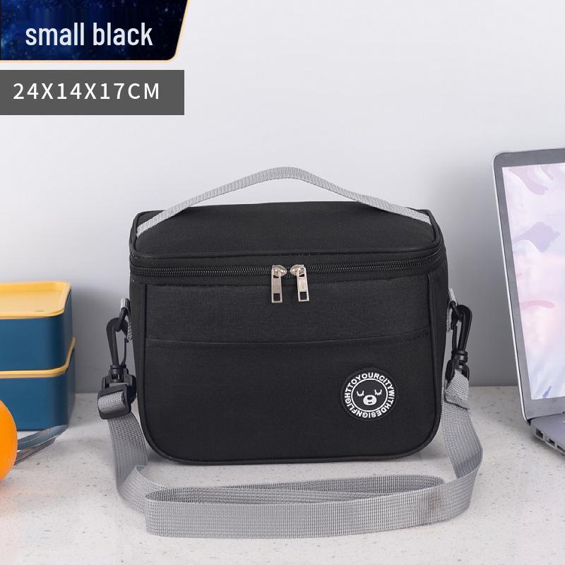 Large Capacity Insulated Lunch Bag with Aluminum Foil and Shoulder Strap