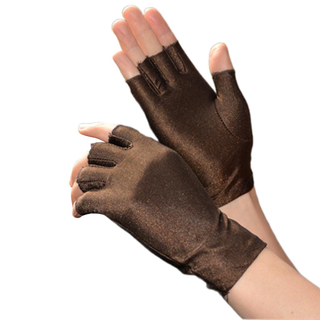 Sunblock Fingerless Gloves for Women Outdoor Activity Wrist Length Driving Gloves Light Weight Fingerless Sunblock Glove